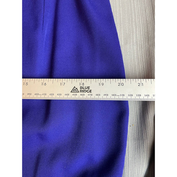 Chancelle 2 Piece Blue Skirt Suit with Beaded Embellishment Size 14 - Picture 14 of 15